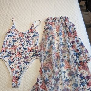 Kulani Kinis One Piece and Kimono Cover Up